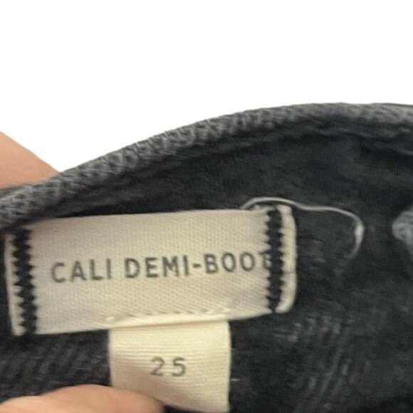 Madewell Cali Demi Boot Jeans Women’s Size 25 Starkey Wash Black Crop Flare - Picture 11 of 13